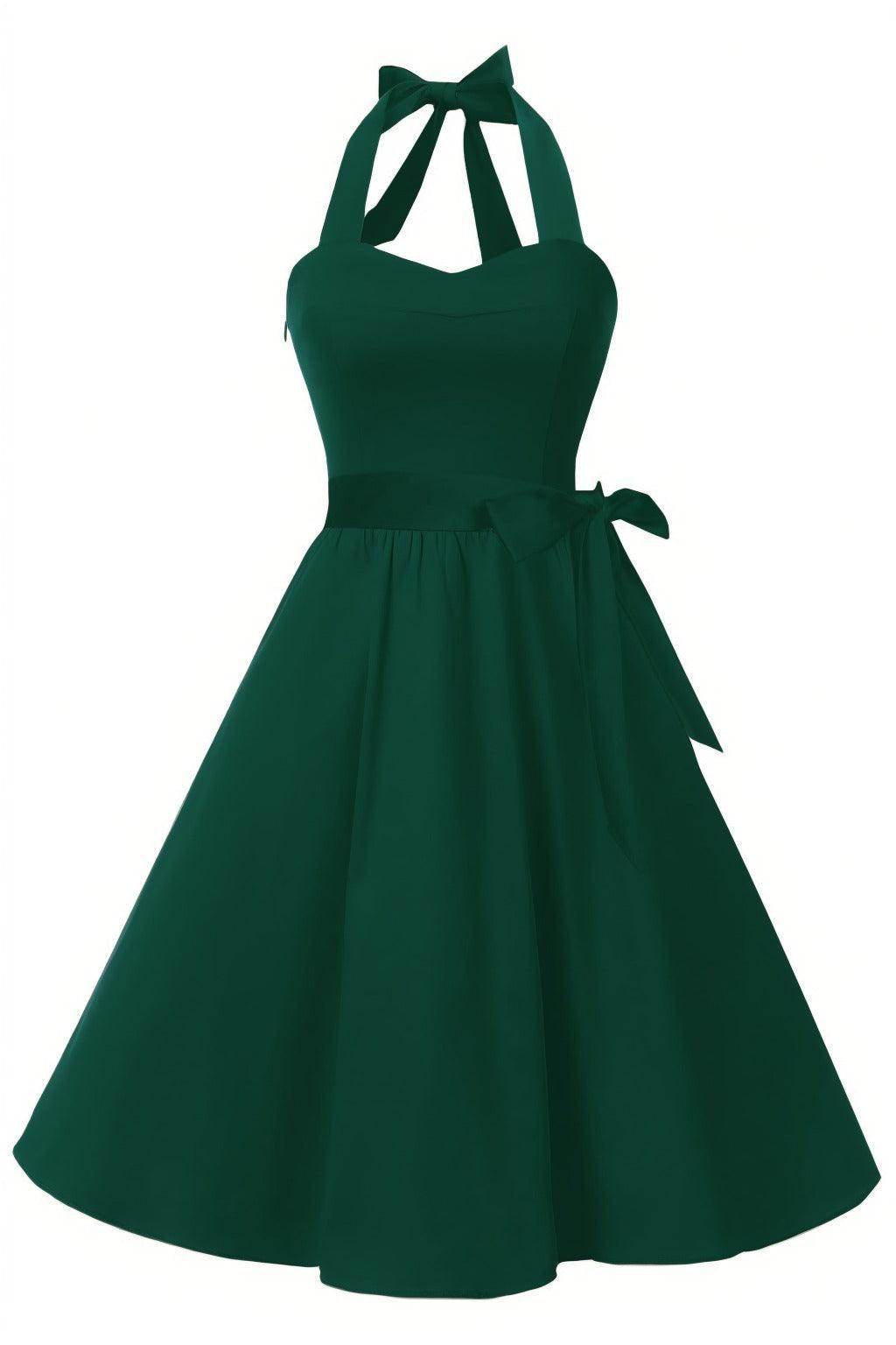 A-Line Knee Length Satin Graduation Dresses CS0559 - COCOMELODY